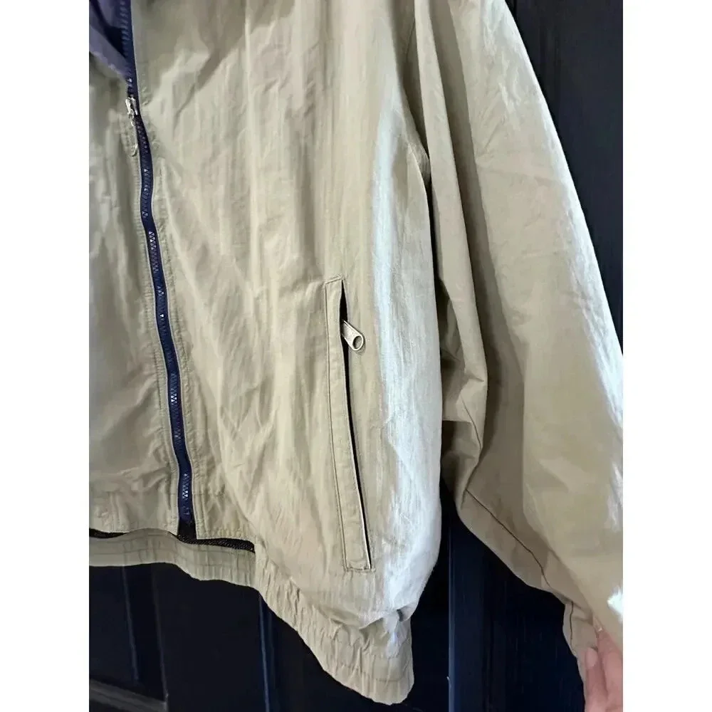 The North Face Beige Windbreaker Jacket Size Medium